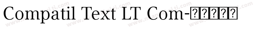Compatil Text LT Com字体转换